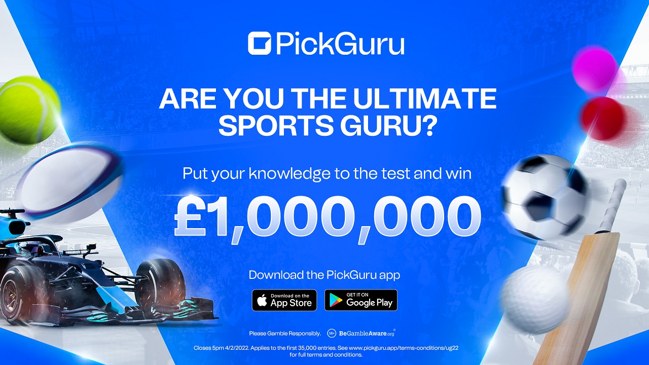 social-gaming-disruptor-pickguru-launches-with-1m-promotion-to-crown-the-uk’s-ultimate-sports-fan
