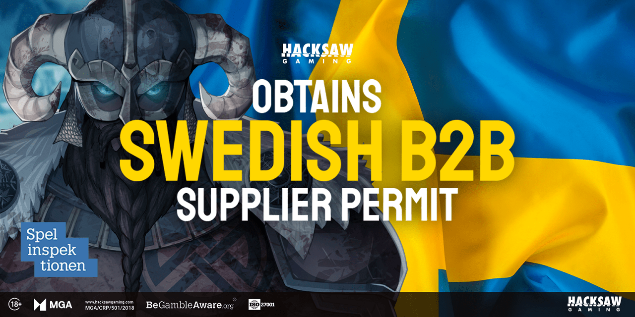 hacksaw-gaming-secures-swedish-b2b-gaming-license
