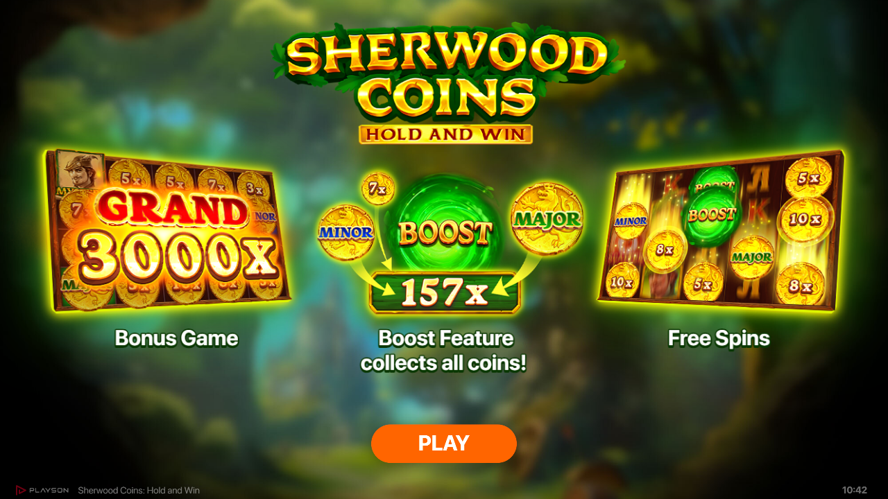embark-on-a-quest-through-the-forest-in-playson’s-sherwood-coins:-hold-and-win