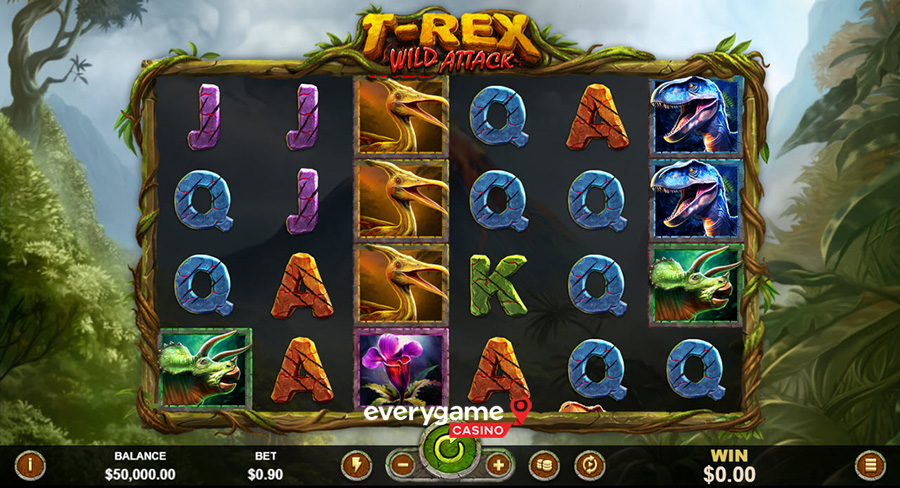 everygame-casino’s-new-t-rex-wild-attack-with-cascading-symbols-and-sticky-wild-reels