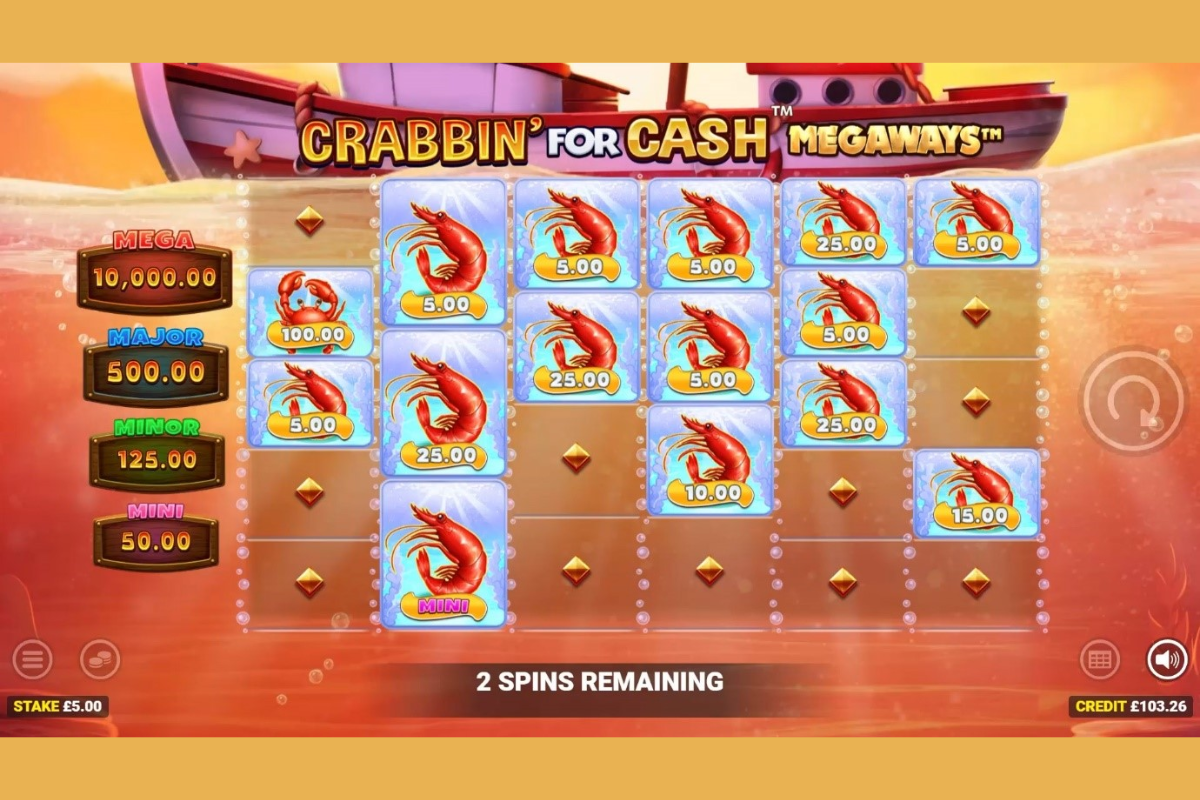 more-reels-mean-more-prizes-in-blueprint-gaming’s-crabbin’-for-cash-megaways