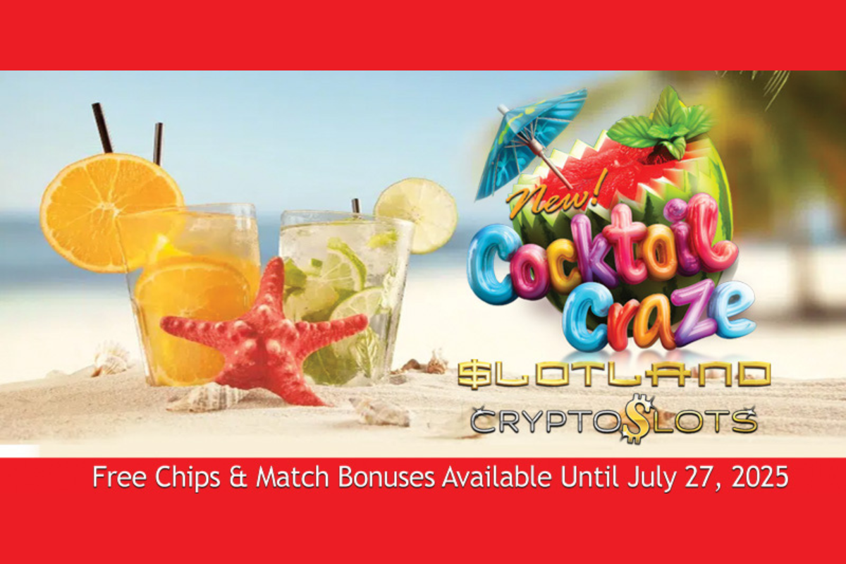 slotland-&-cryptoslots-shake-up-summer-with-new-tropical-themed-slot:-cocktail-craze